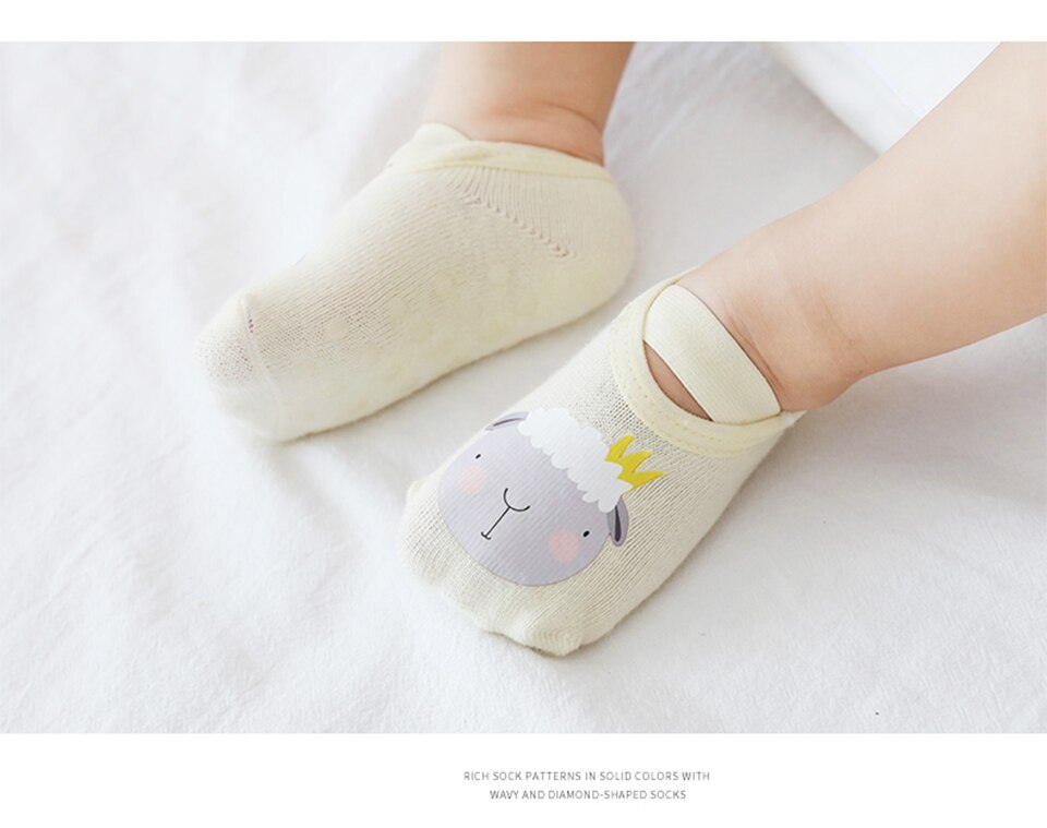 baby anti-slip socks boys girls newborn infant cotton cute sock ...