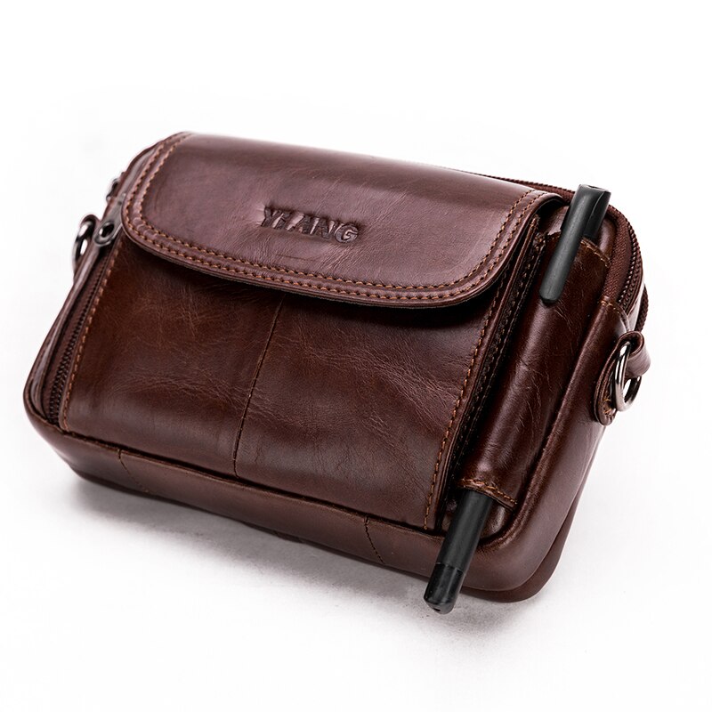 Vintage Men Messenger Bags Genuine Leather Male Mini Travel Bag Man ...